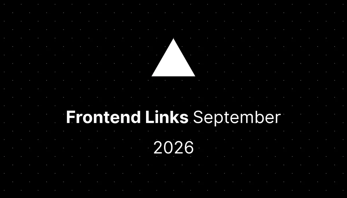 Frontend Links September 2026
