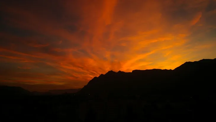 2017-10-04 Coucher de soleil sur les Bauges 3