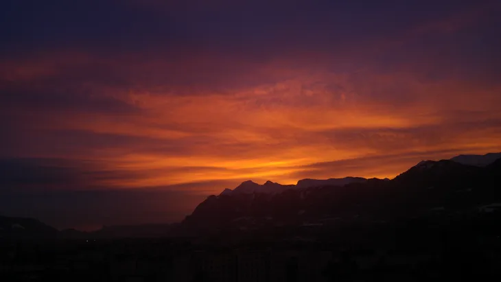 2019-02-08 Coucher de soleil sur la Combe de Savoie