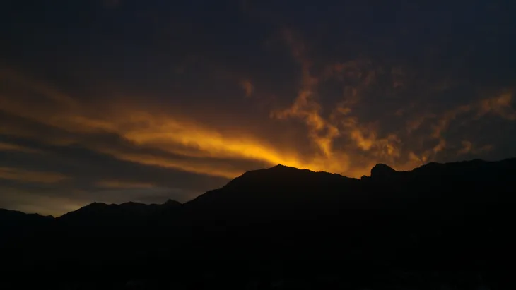 2019-06-23 Coucher de soleil sur les Bauges