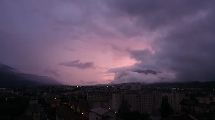 2019-08-20 Coucher de soleil sur la Combe de Savoie