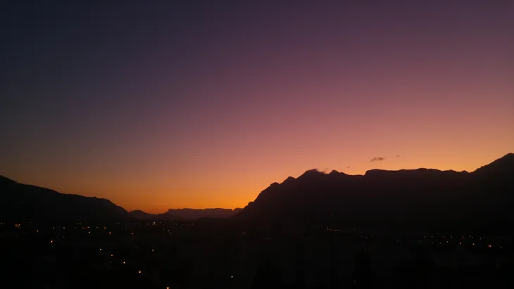 2019-09-28 Coucher de soleil sur les Bauges 2