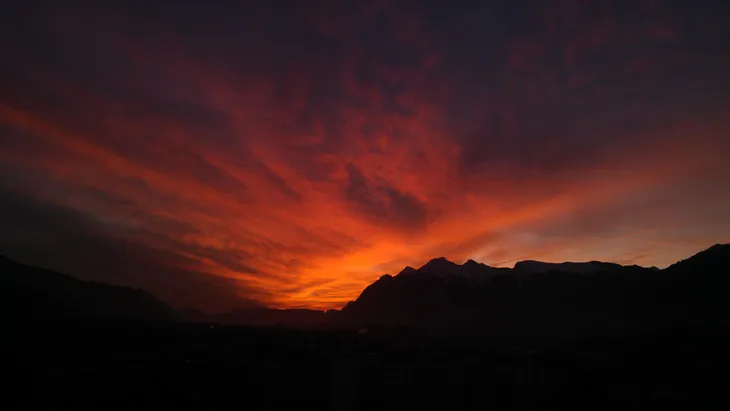 2019-12-31 Coucher de soleil sur la Combe de Savoie