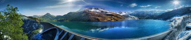 Les 4 saisons du barrage de Roselend