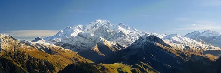 Le Mont Blanc vu de la Roche Parstire