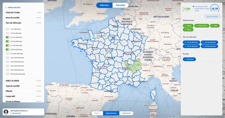 Écrans application Prospect