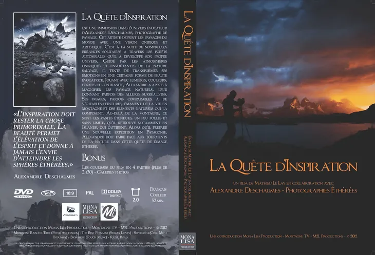 Jaquette Blu-Ray et DVD du film La Quête d’Inspiration